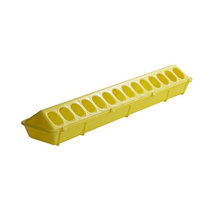 LITTLE GIANT GROUND FEEDER 20 Inch Flip Top Durable HD Polypropylene Yellow 