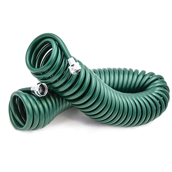 Plastair Springhose Coiled Water Hose 25' Hunter