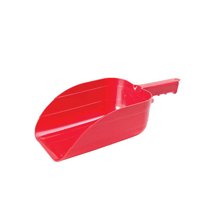 Plastic Feed Scoop Red 