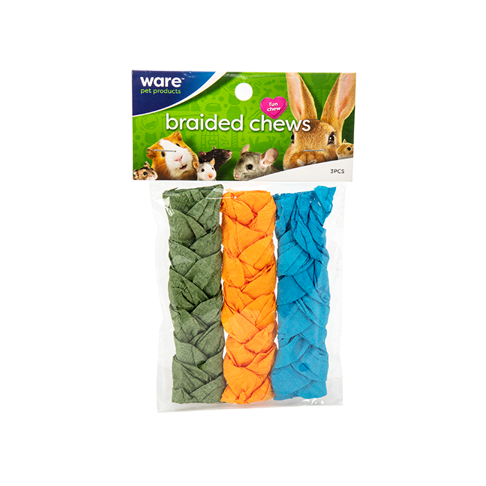 Ware Small Animal Braided Chew Large 3pc