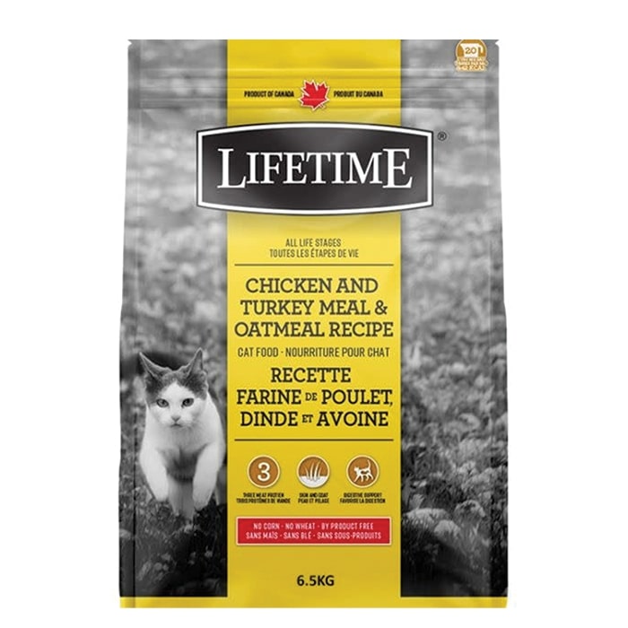 Lifetime All Stages C/T &Oatmeal Cat 6.5kg