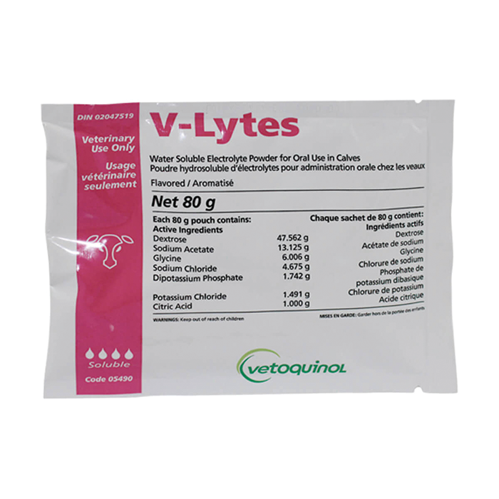 Vetoquinol V-Lytes Soluble Powder 80g