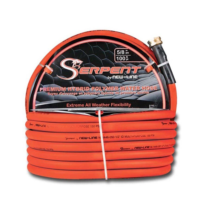 Serpent Orange Garden Hose 5/8"x25ft 150PSI